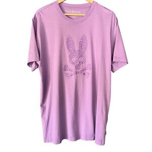Psycho Bunny Purple Bunny Skull Logo Cotton T-shirt, Size 7 (XL)